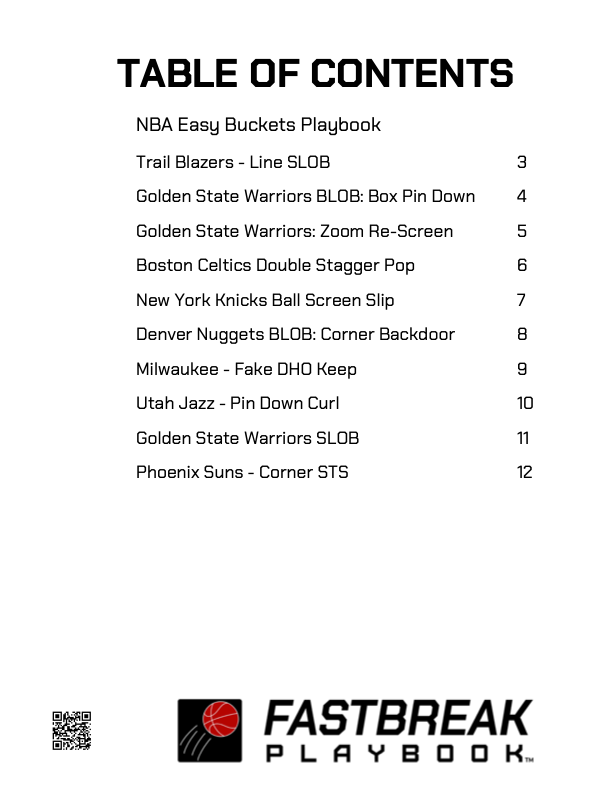 NBA Easy Buckets PlayBook Page 2