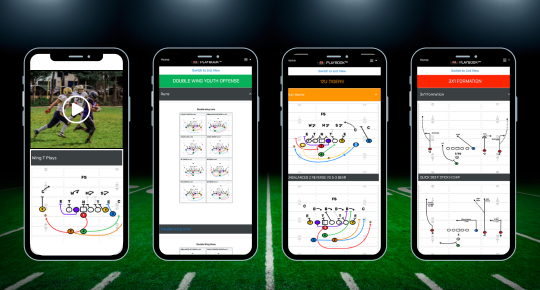 FirstDown PlayBook Flag Football Wristband Sheet Example